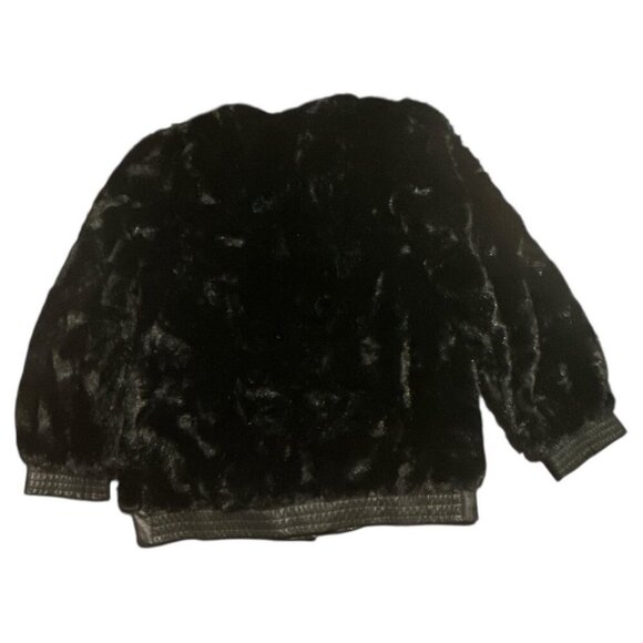 Vtg 70s Adolph Schumann Lilli Ann Women's Small/Medium Faux Fur & Leather Coat - Picture 3 of 10